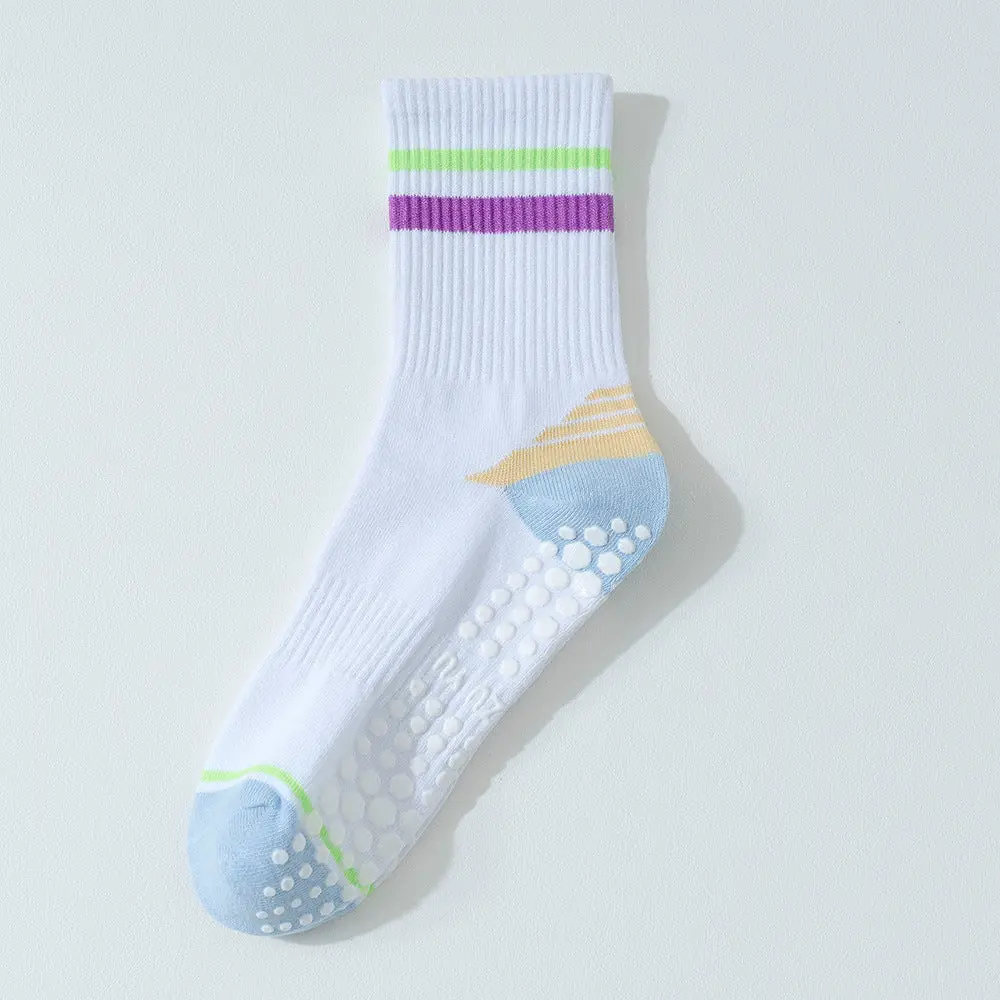 Pilates Striped Grip Socks - Image 5