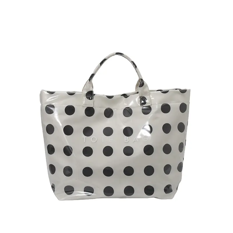 Polka Dot Waterproof Tote Bag