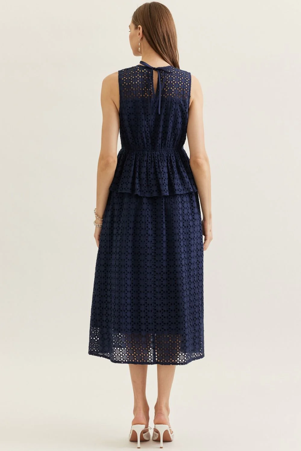 Quinn Eyelet Midi Dress - Image 6