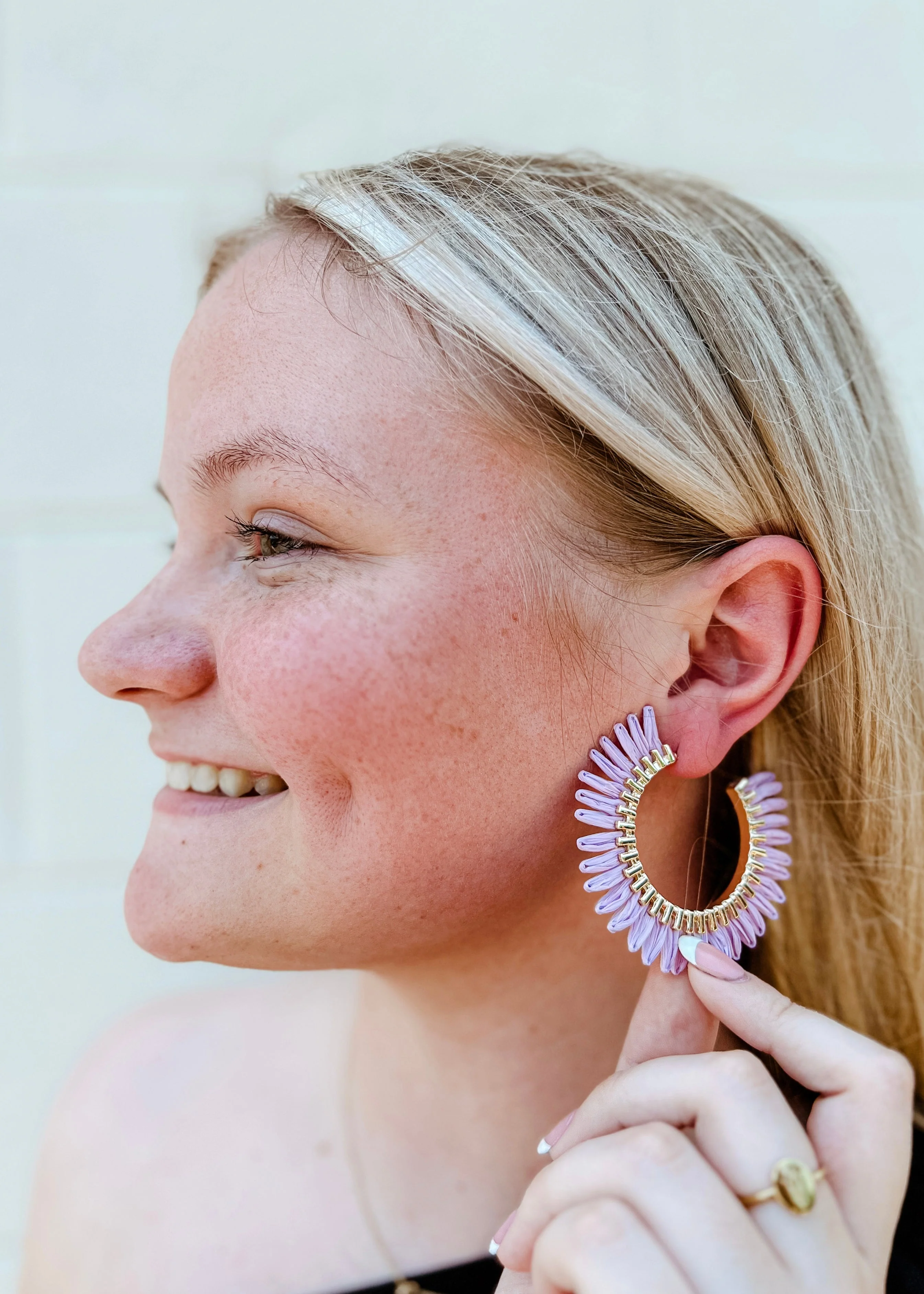 Raffia Hoop Earring - Image 2