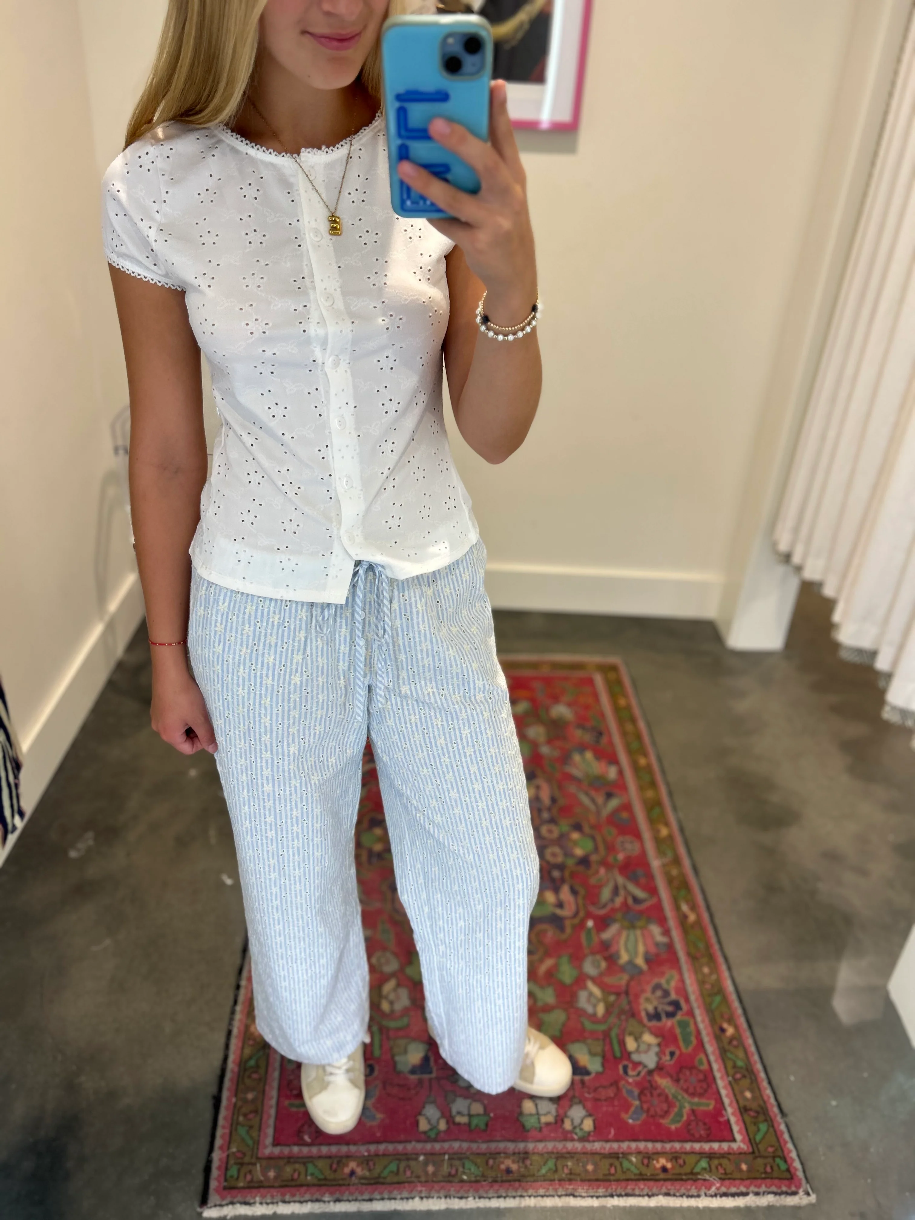 Rory Eyelet Drawstring Pant - Image 2