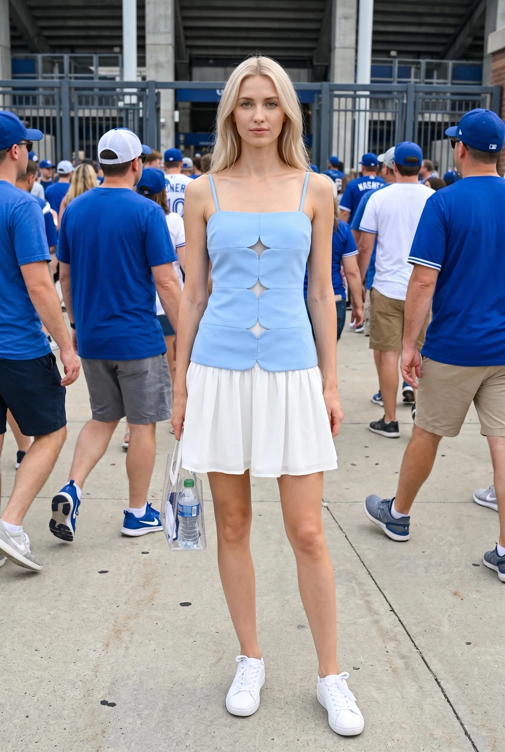 Sadie Scallop Cutout Mini Dress - Image 3
