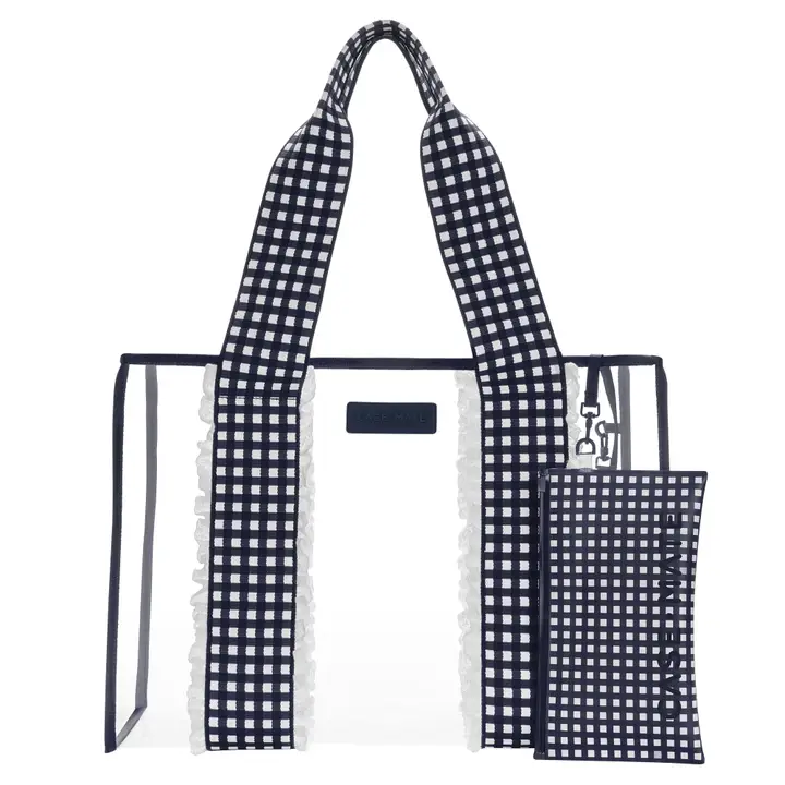 Savannah Gingham Jelly Tote Bag - Image 2