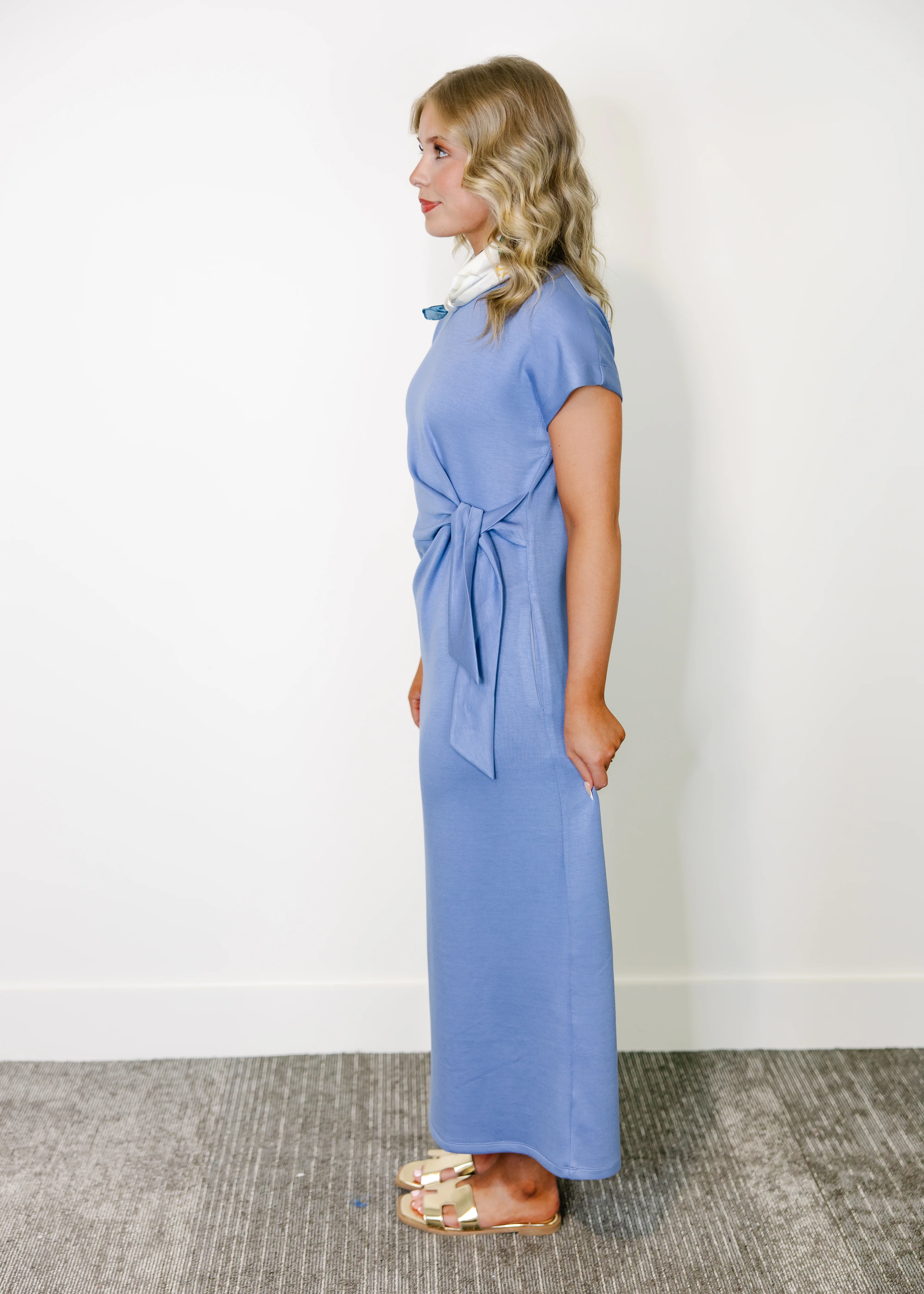Seraphina Tie Waist Midi Dress - Image 5