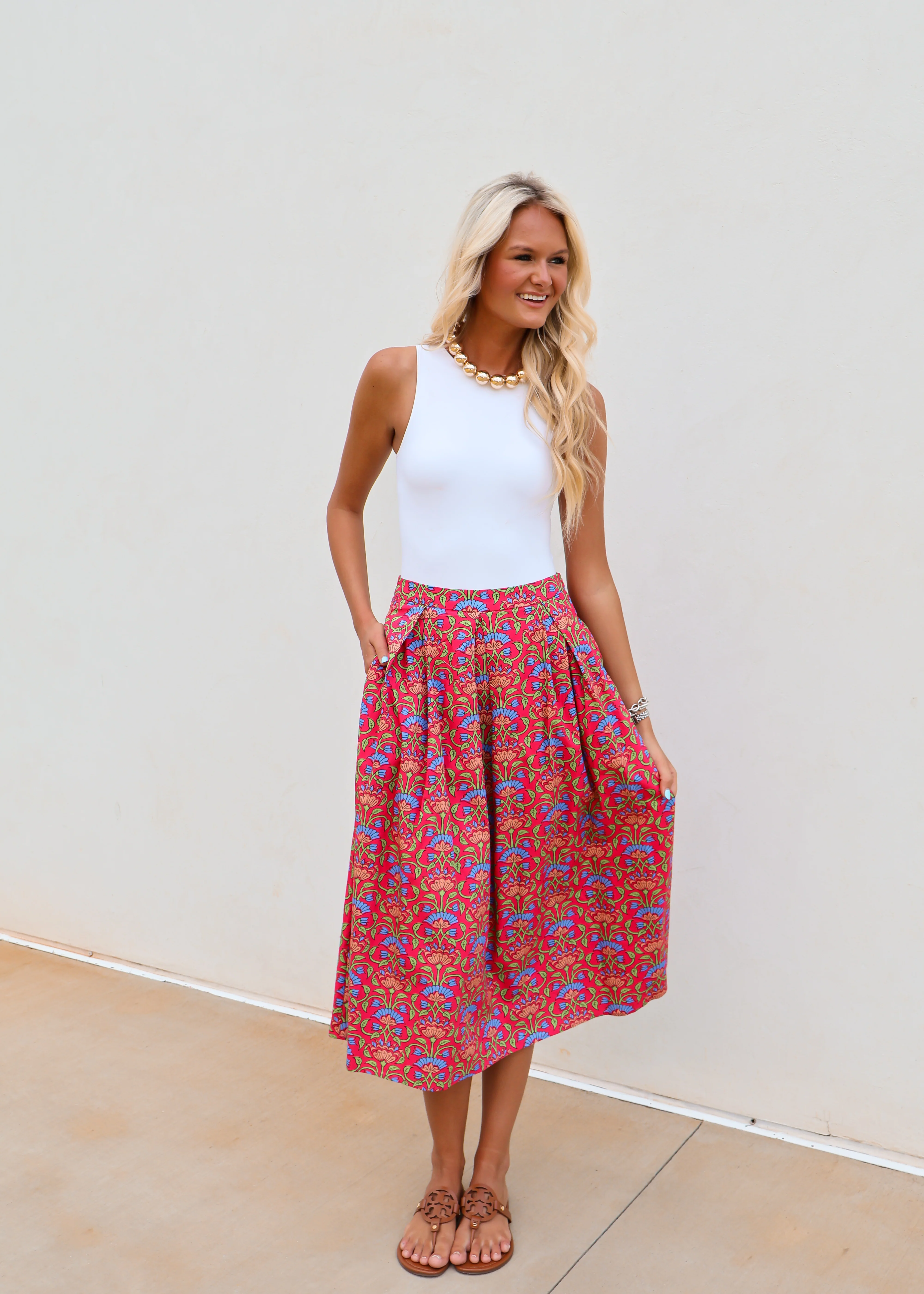 Farah Floral Midi Skirt - Image 2