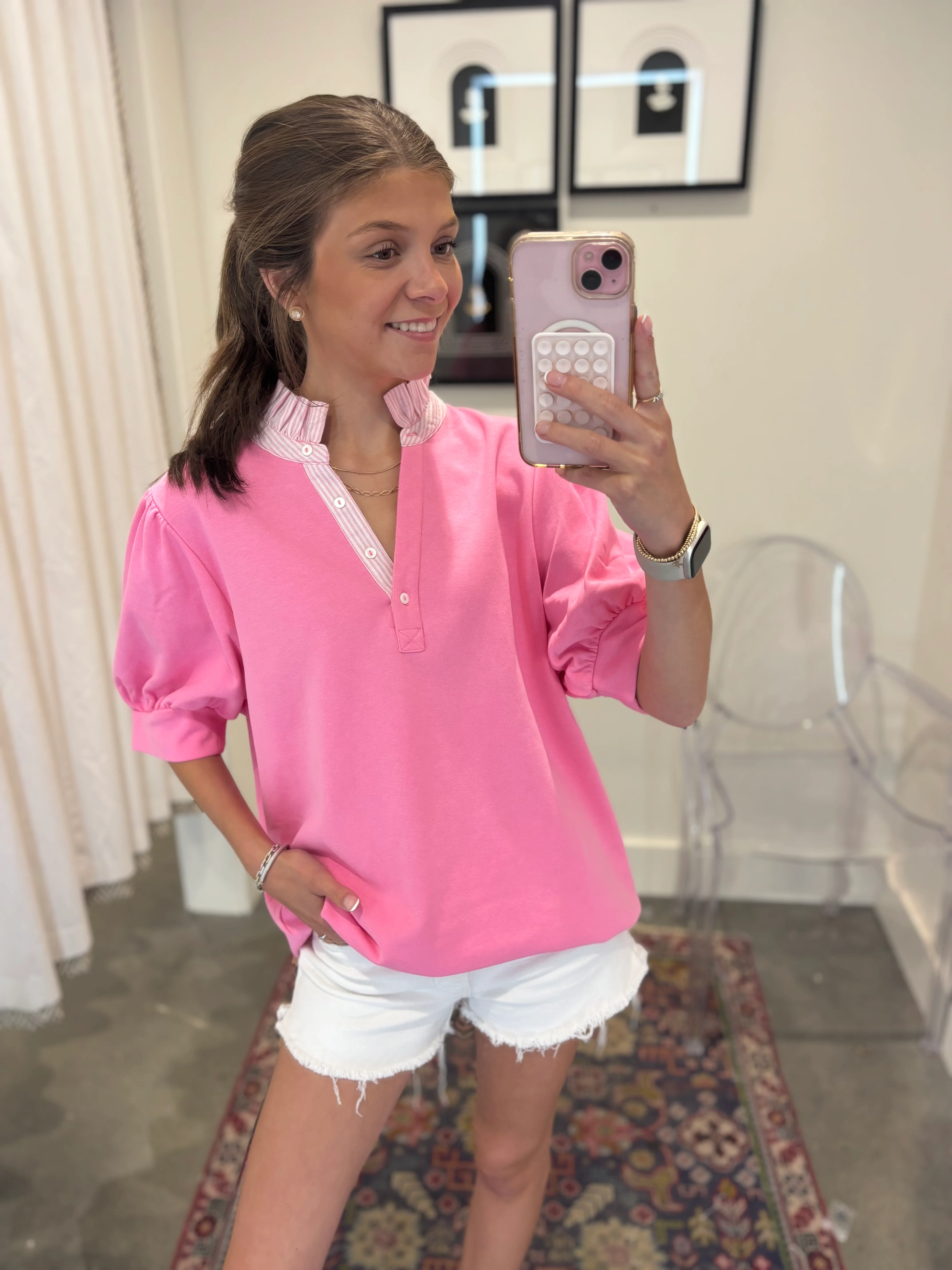 Sloan Ruffle Neck Blouse