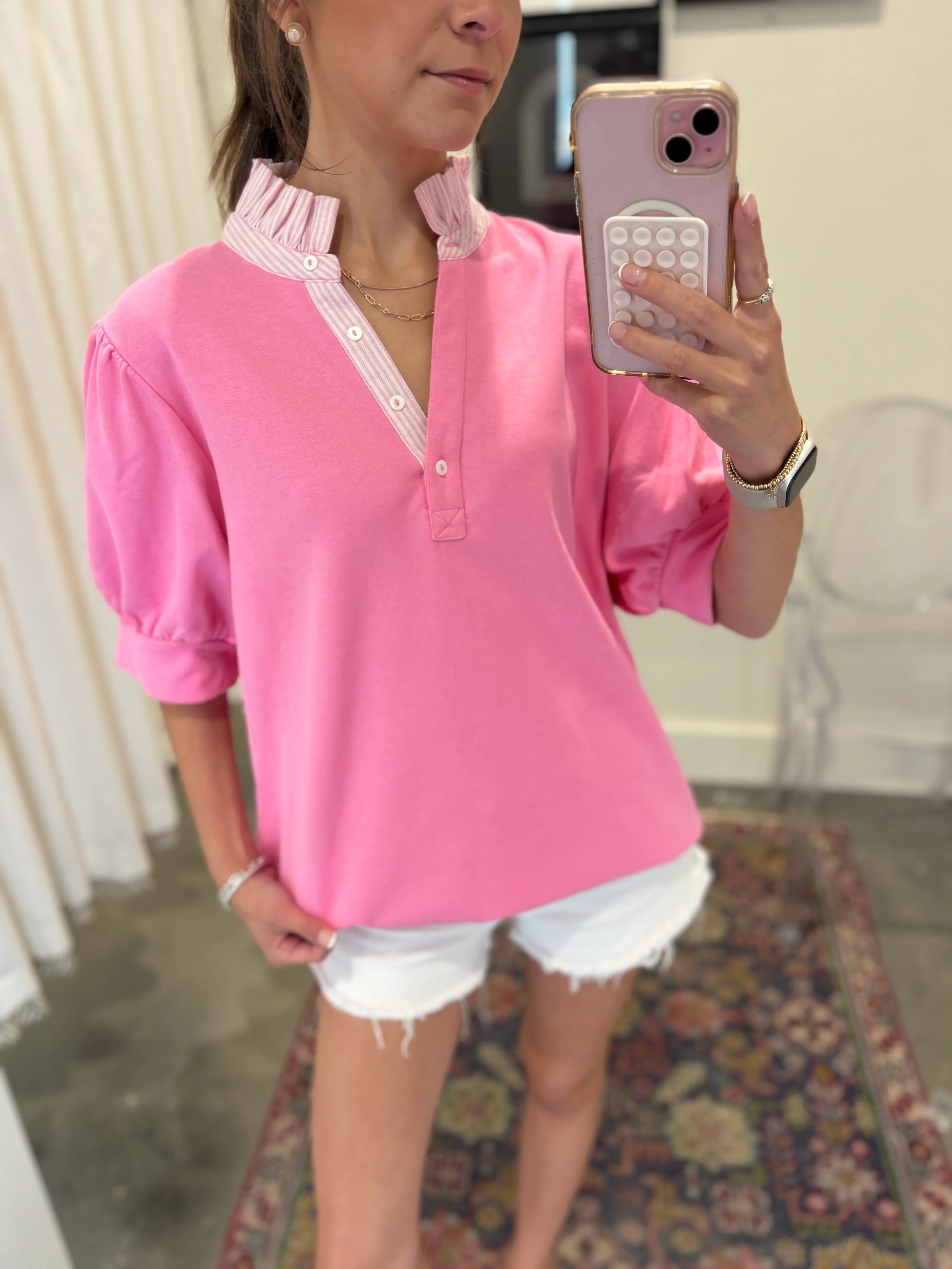 Sloan Ruffle Neck Blouse - Image 6