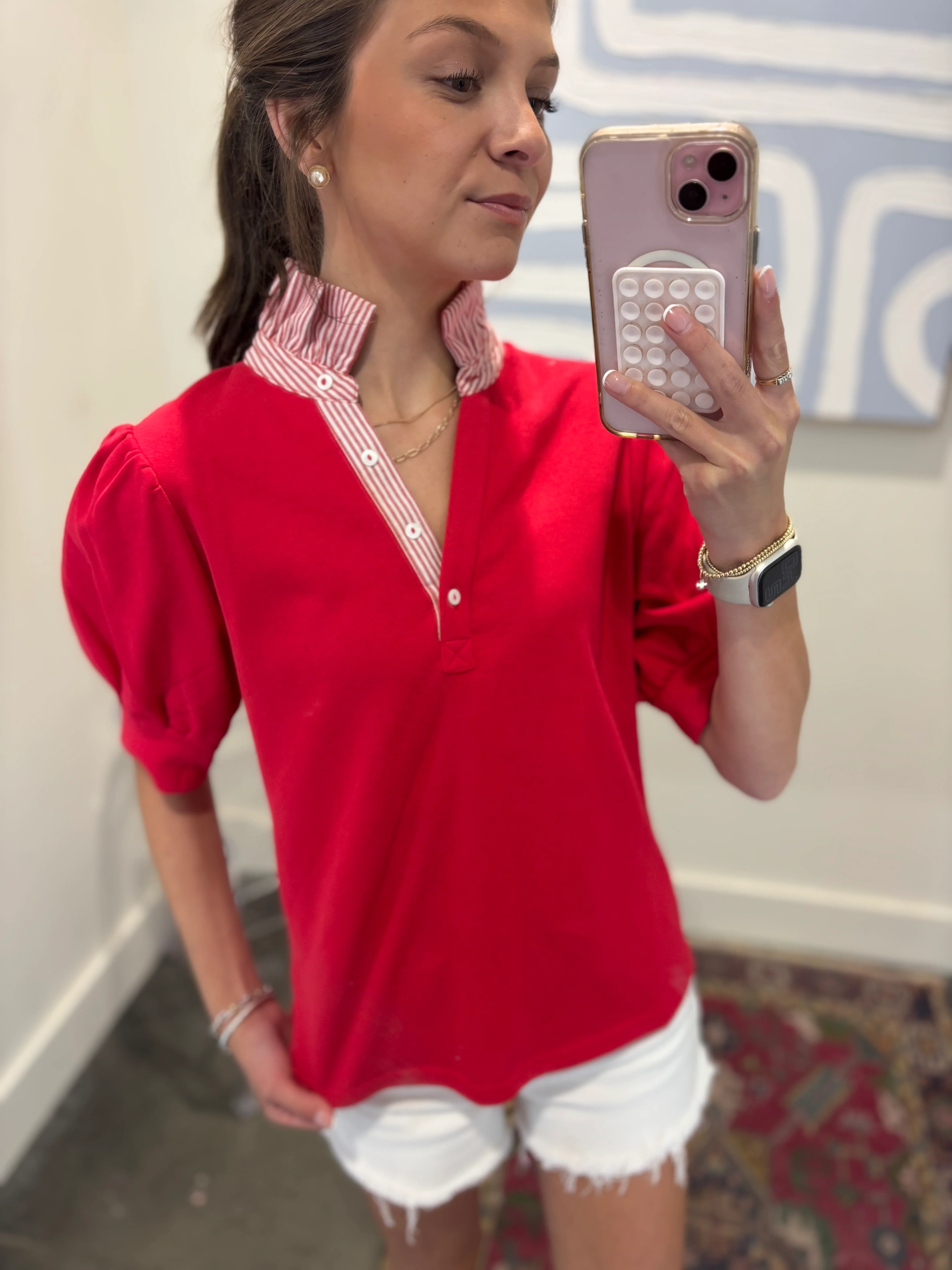 Sloan Ruffle Neck Blouse - Image 8