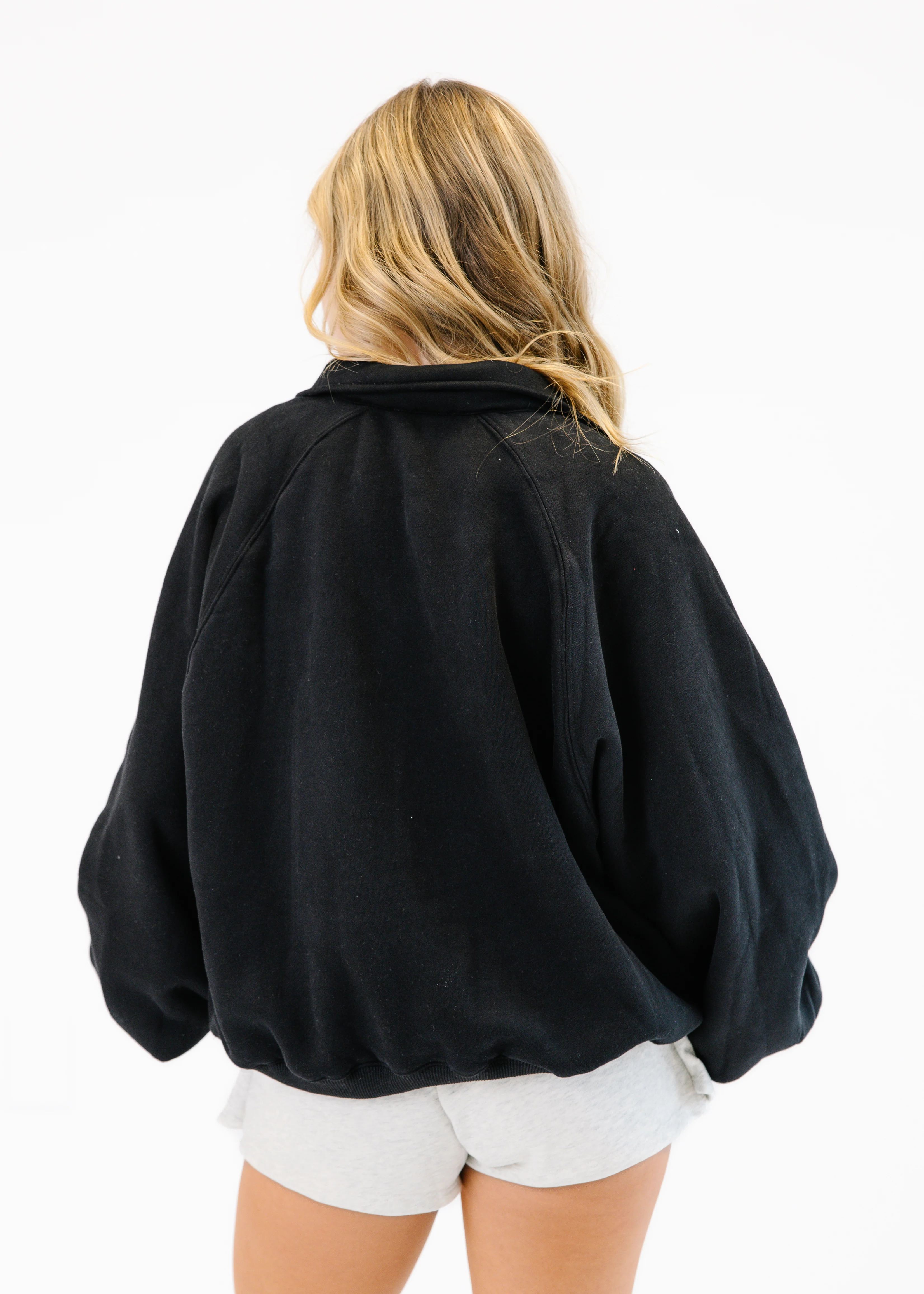 Snap Button Collared Sweatshirt - Image 8