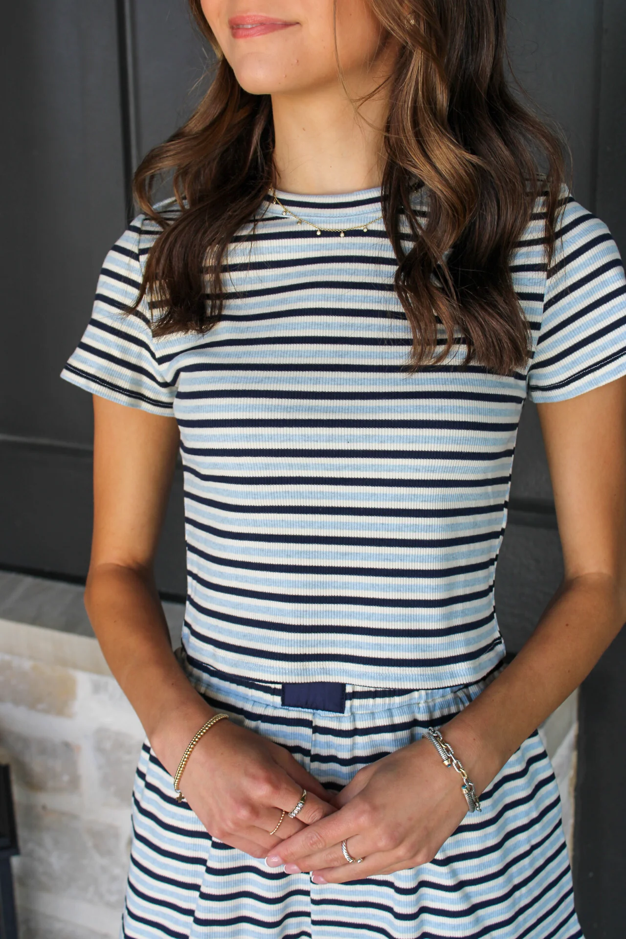 Sophie Stripe Lounge Shorts - Image 3