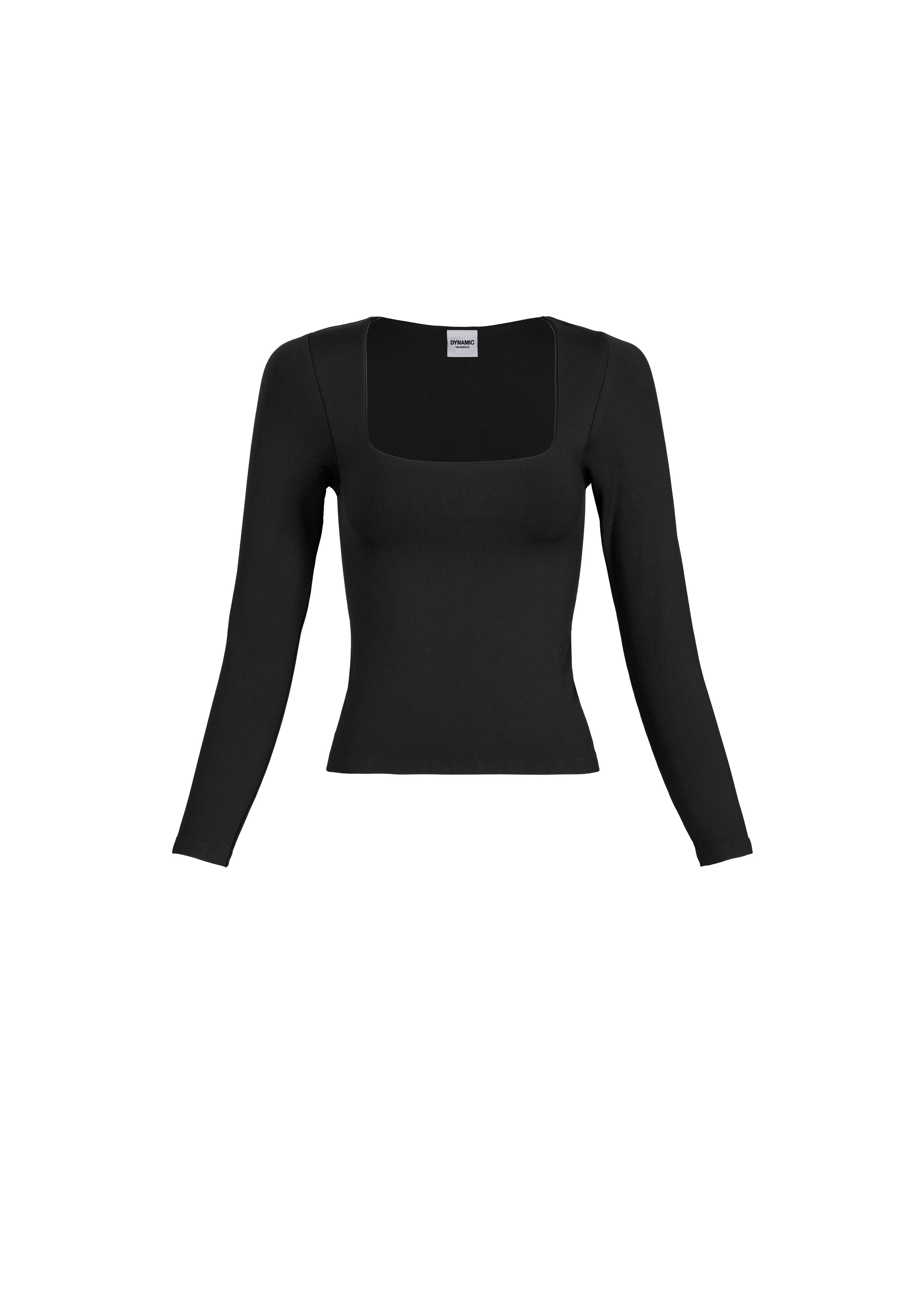 Square Neck Long Sleeve Top - Image 3