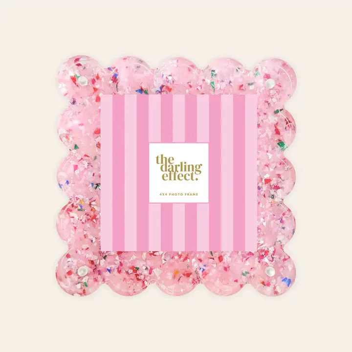 Square Scalloped Acrylic Frame - Image 2