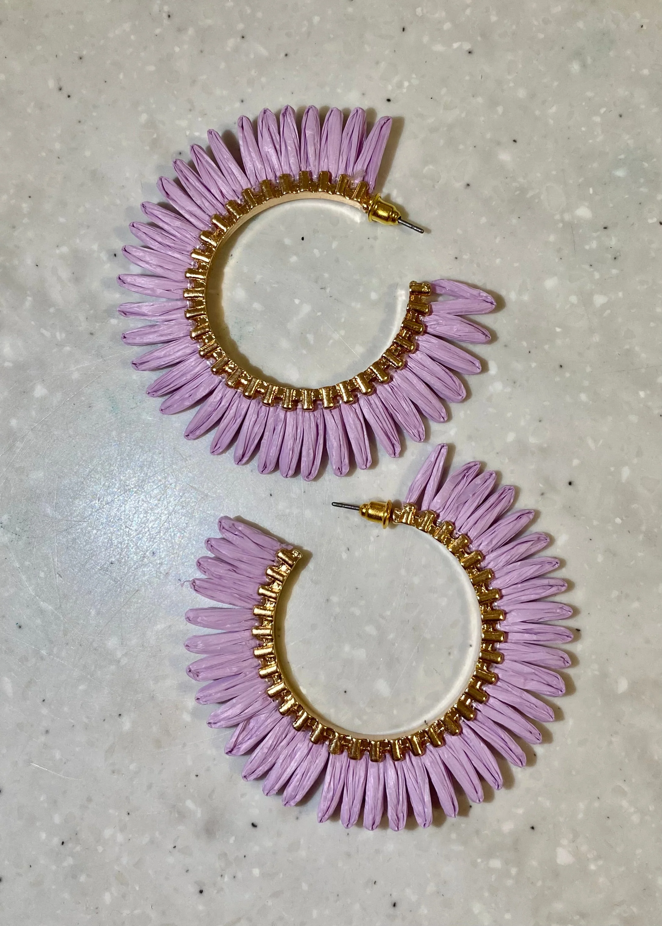 Statement Raffia Hoops - Image 2