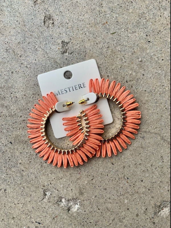 Statement Raffia Hoops - Image 6