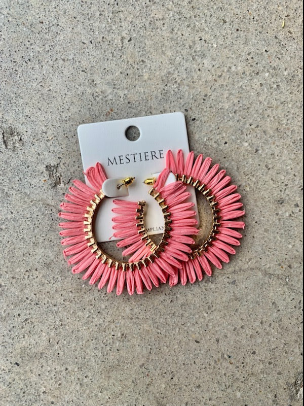 Statement Raffia Hoops - Image 7