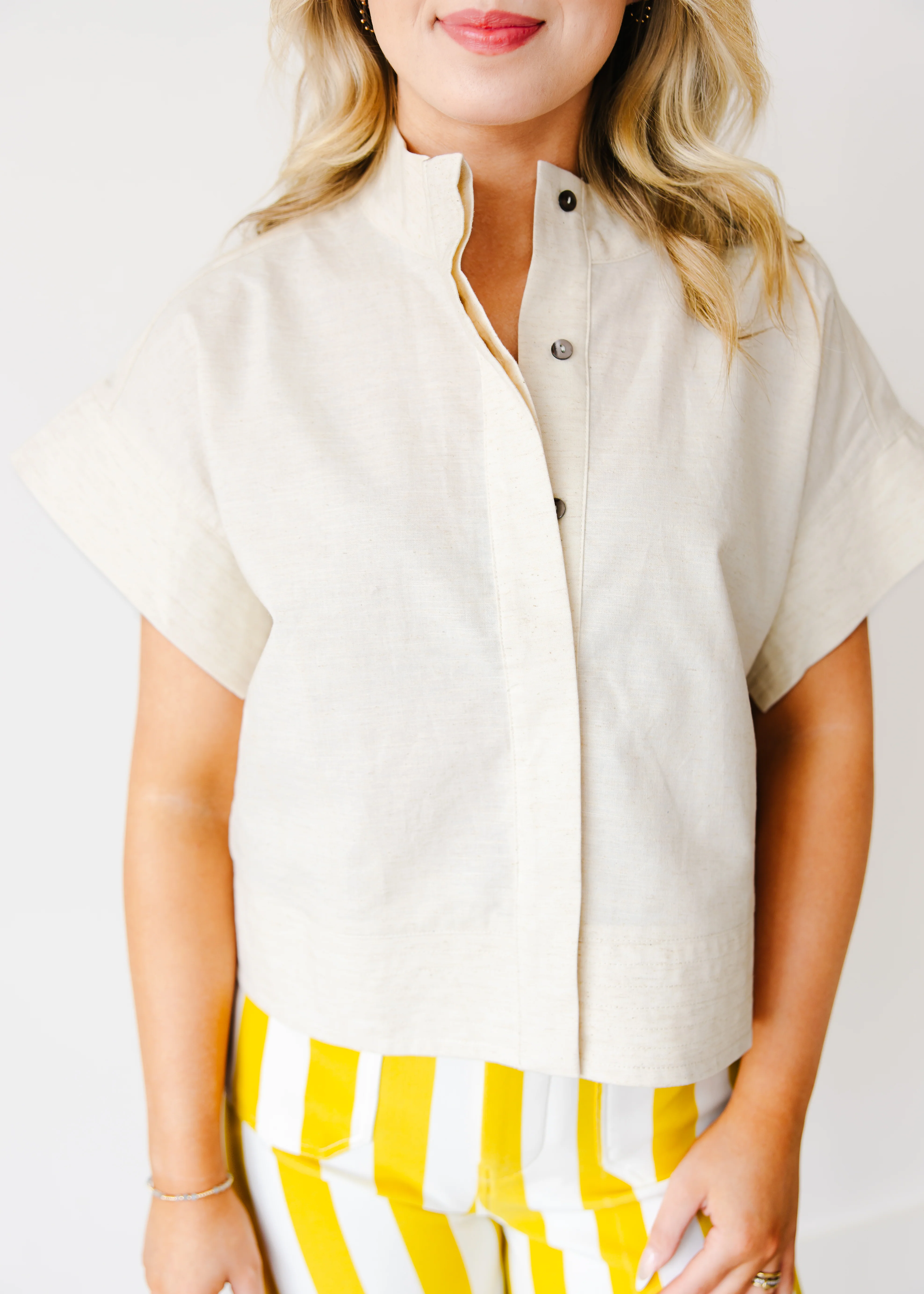 Sylvie Mock Neck Top - Image 10