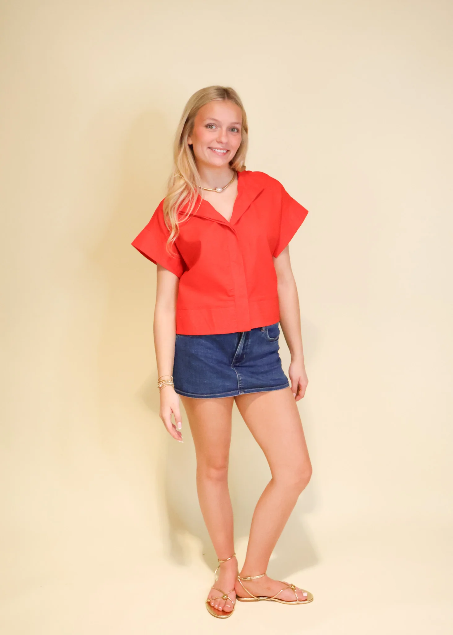 Sylvie Mock Neck Top - Image 3