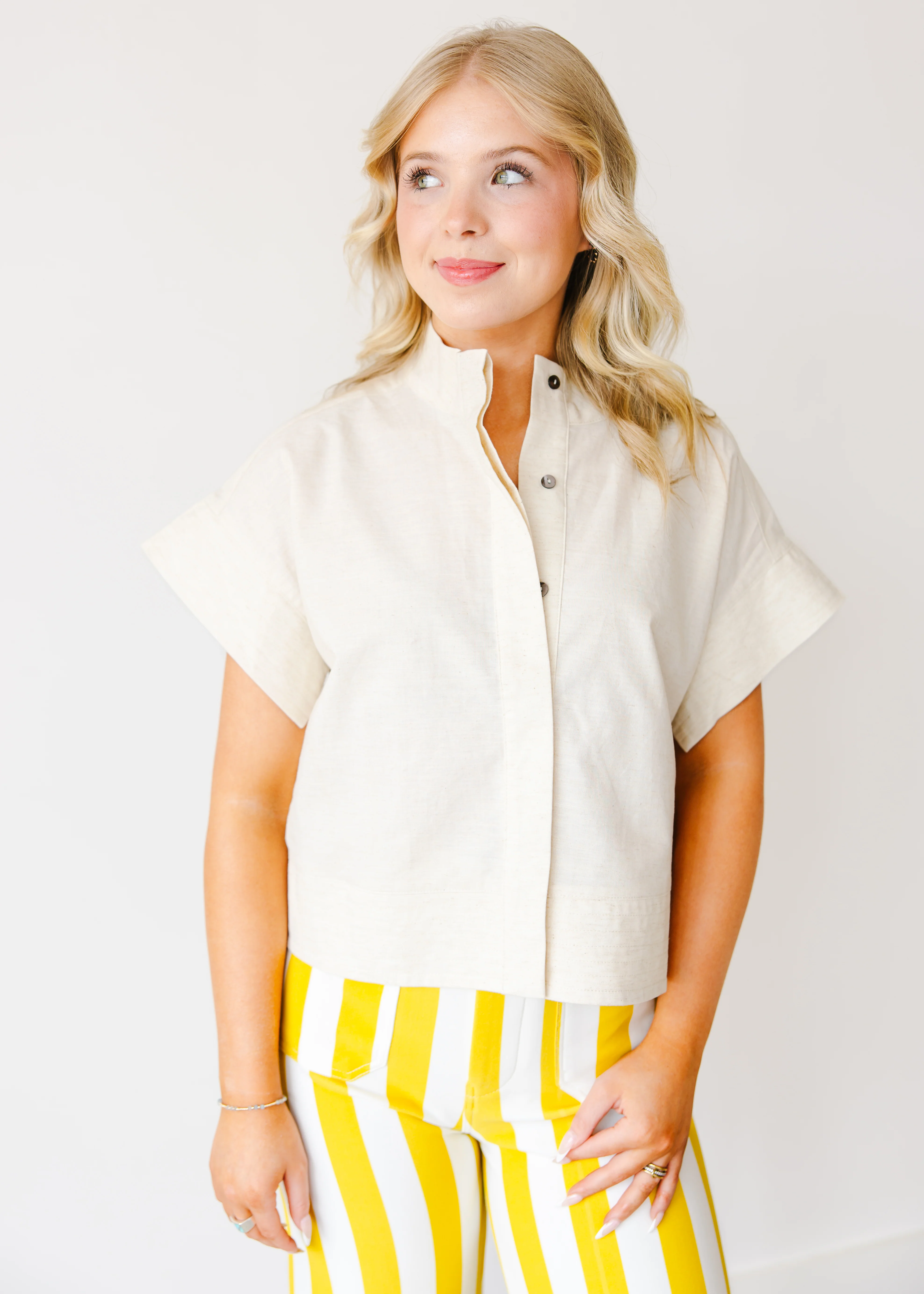 Sylvie Mock Neck Top - Image 6