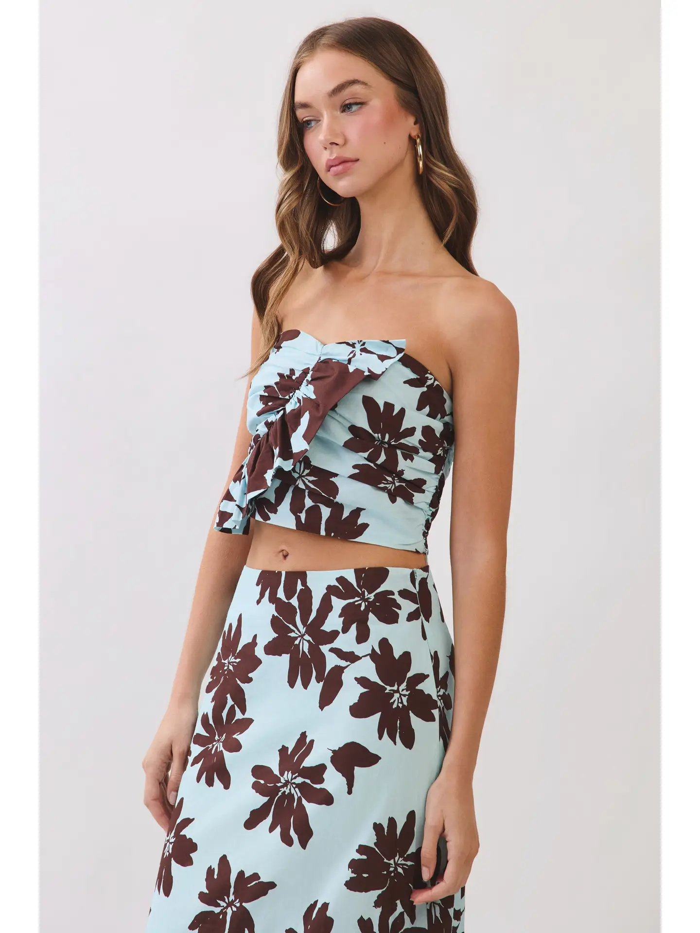 Tara Ruffle Crop Top - Image 6