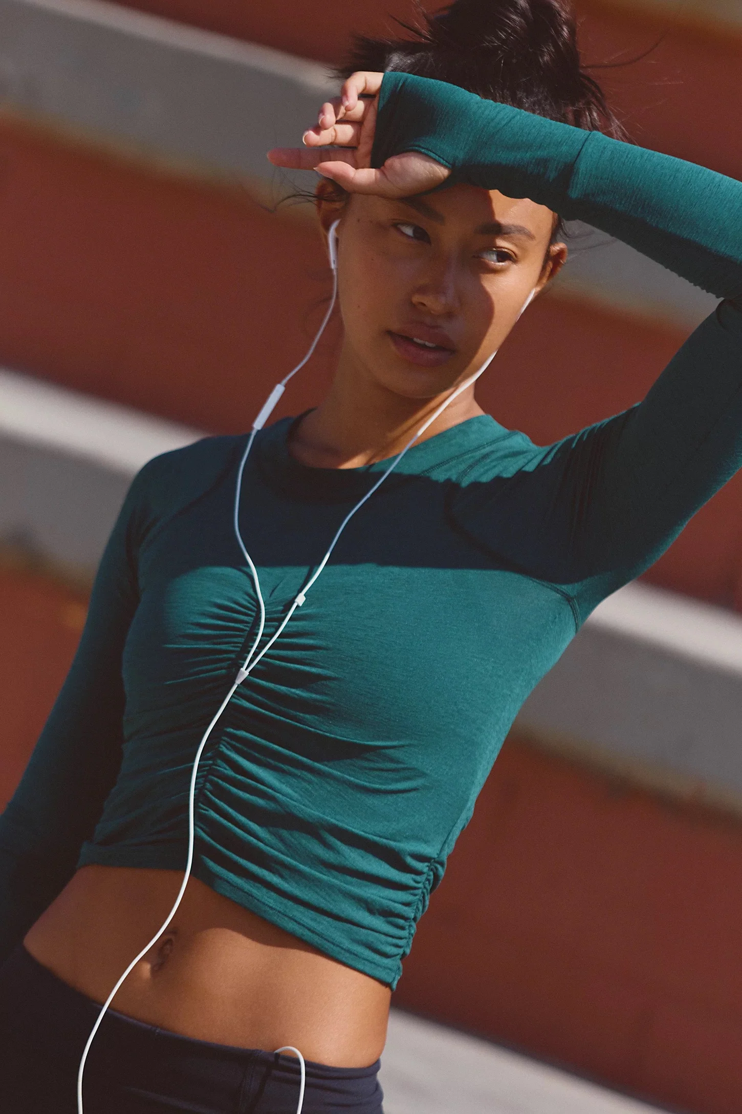 Tempo Ruched Long Sleeve Top - Image 7