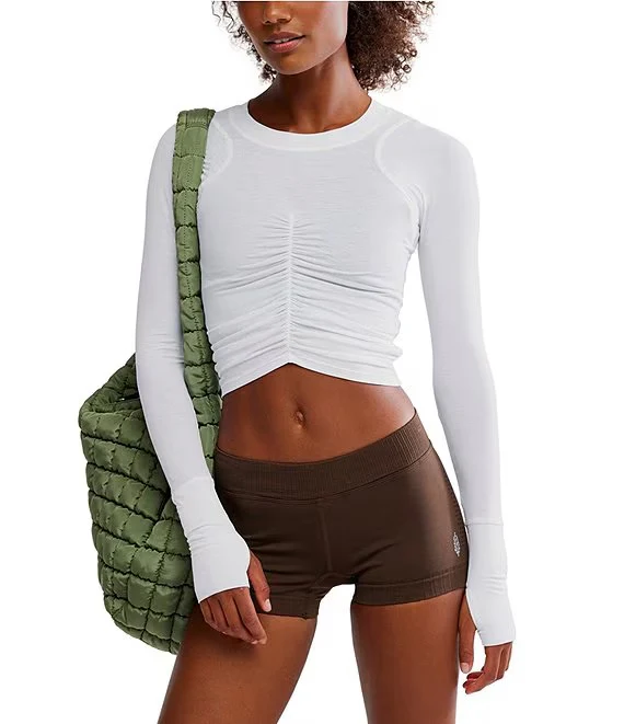 Tempo Ruched Long Sleeve Top - Image 8