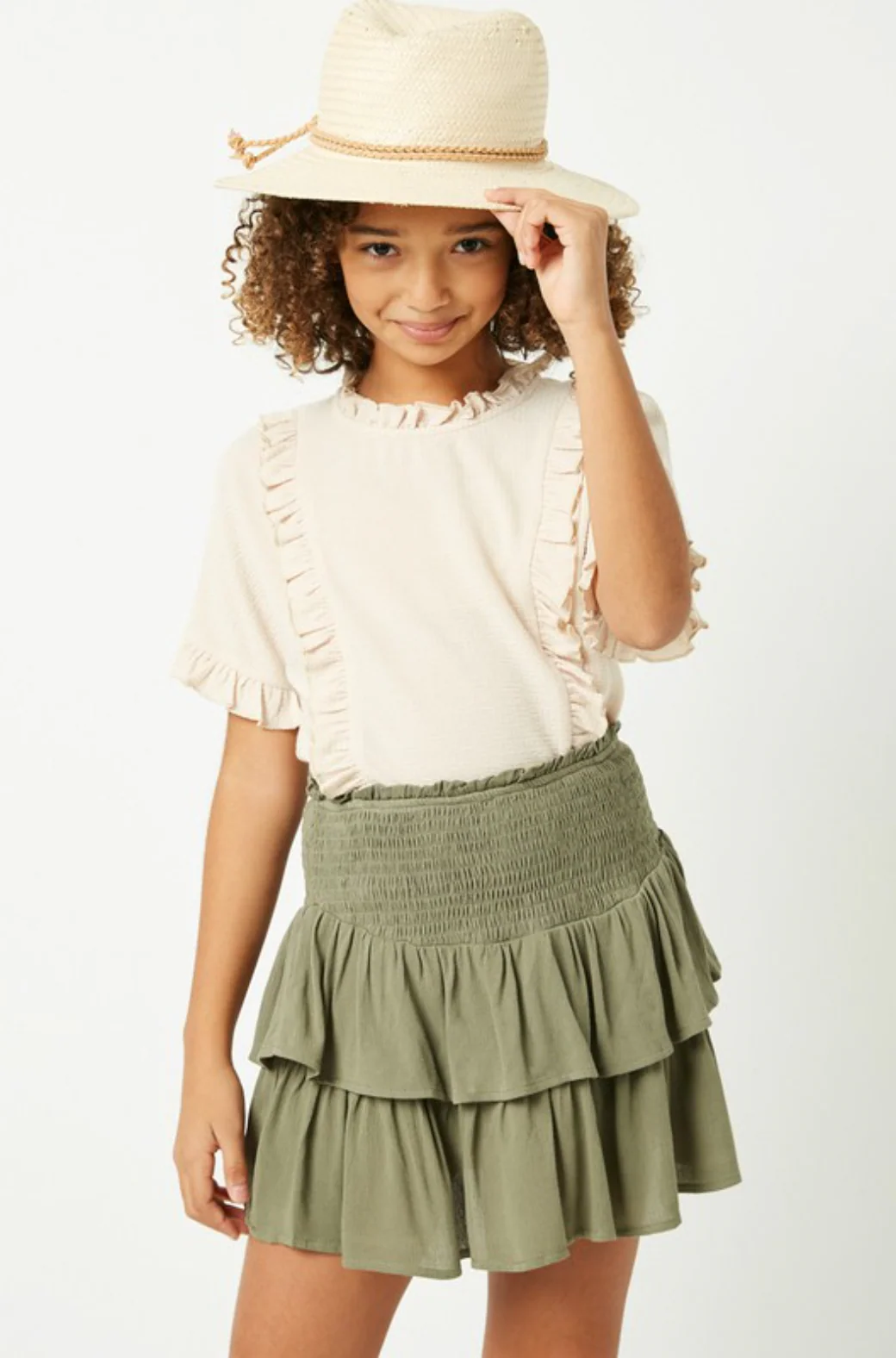 Tween Smocked Ruffle Skirt - Image 6