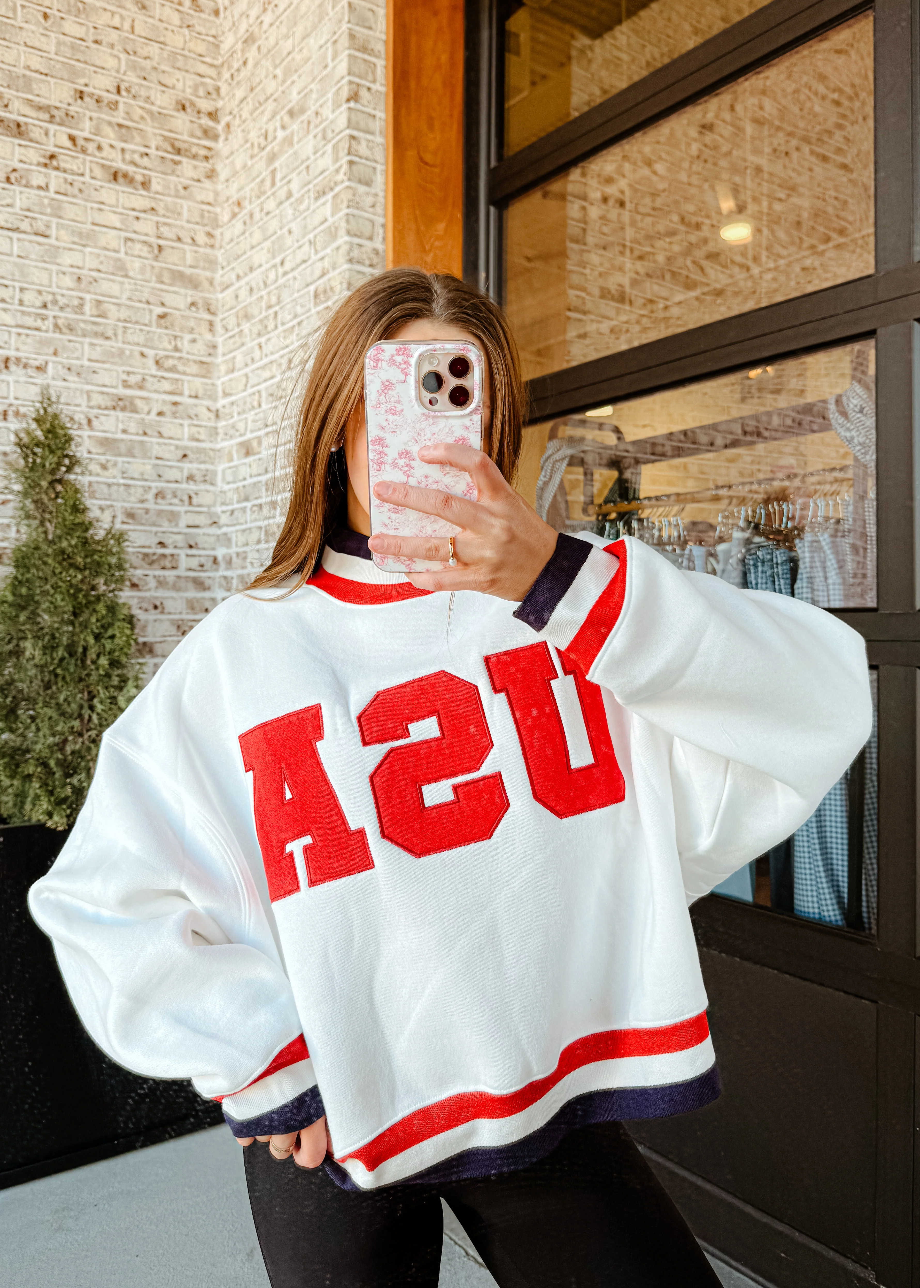 USA Contrast Trim Sweatshirt - Image 11