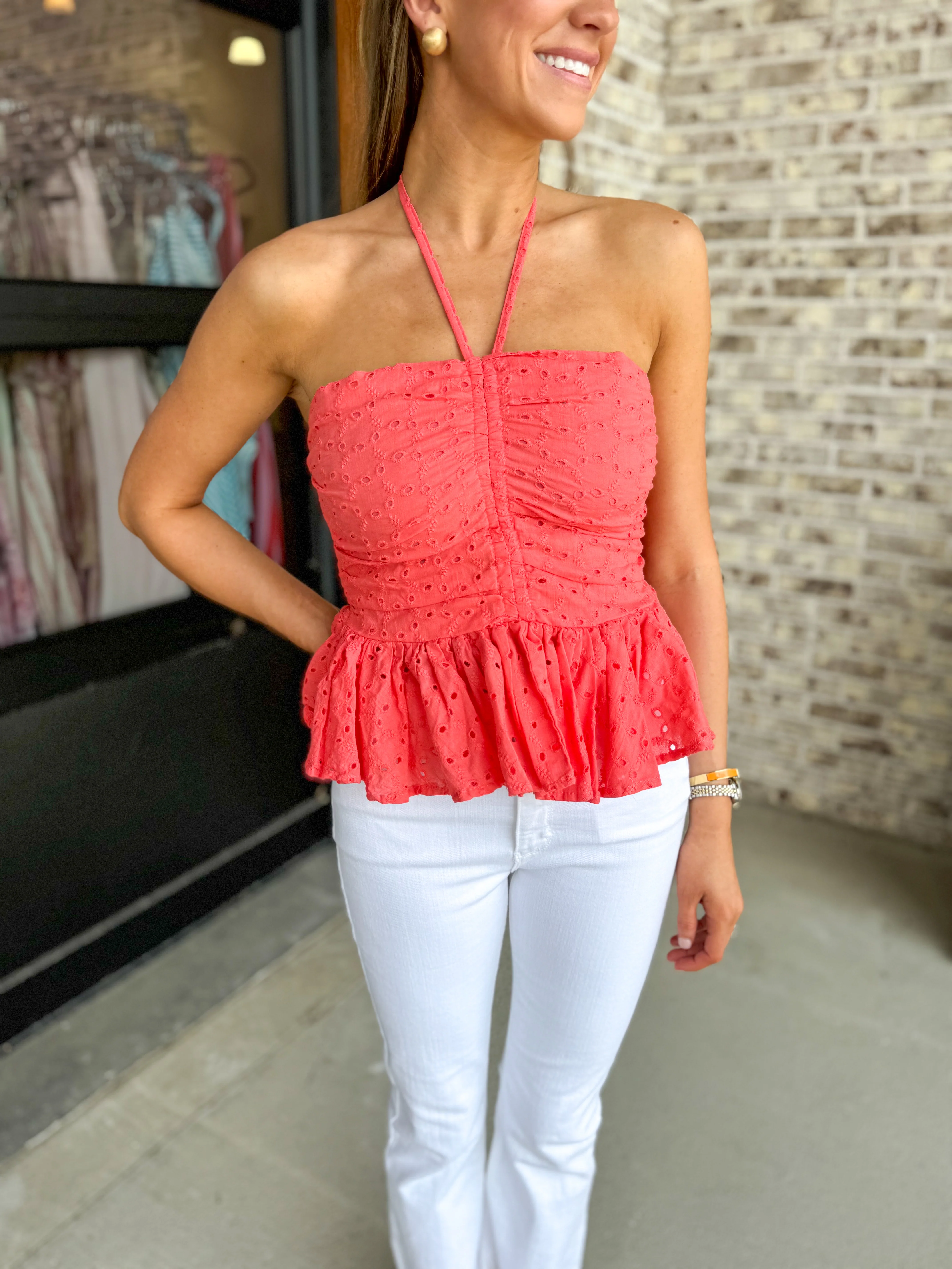 Vacation Peplum Top - Image 4