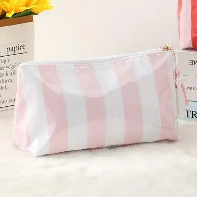 Valencia Stripe Tassel Cosmetic Pouch - Image 4