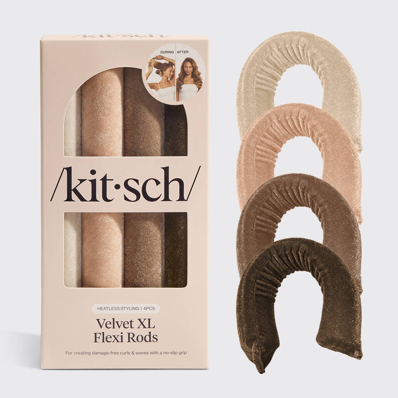 Velvet XL Flexi Rods 4pc Set