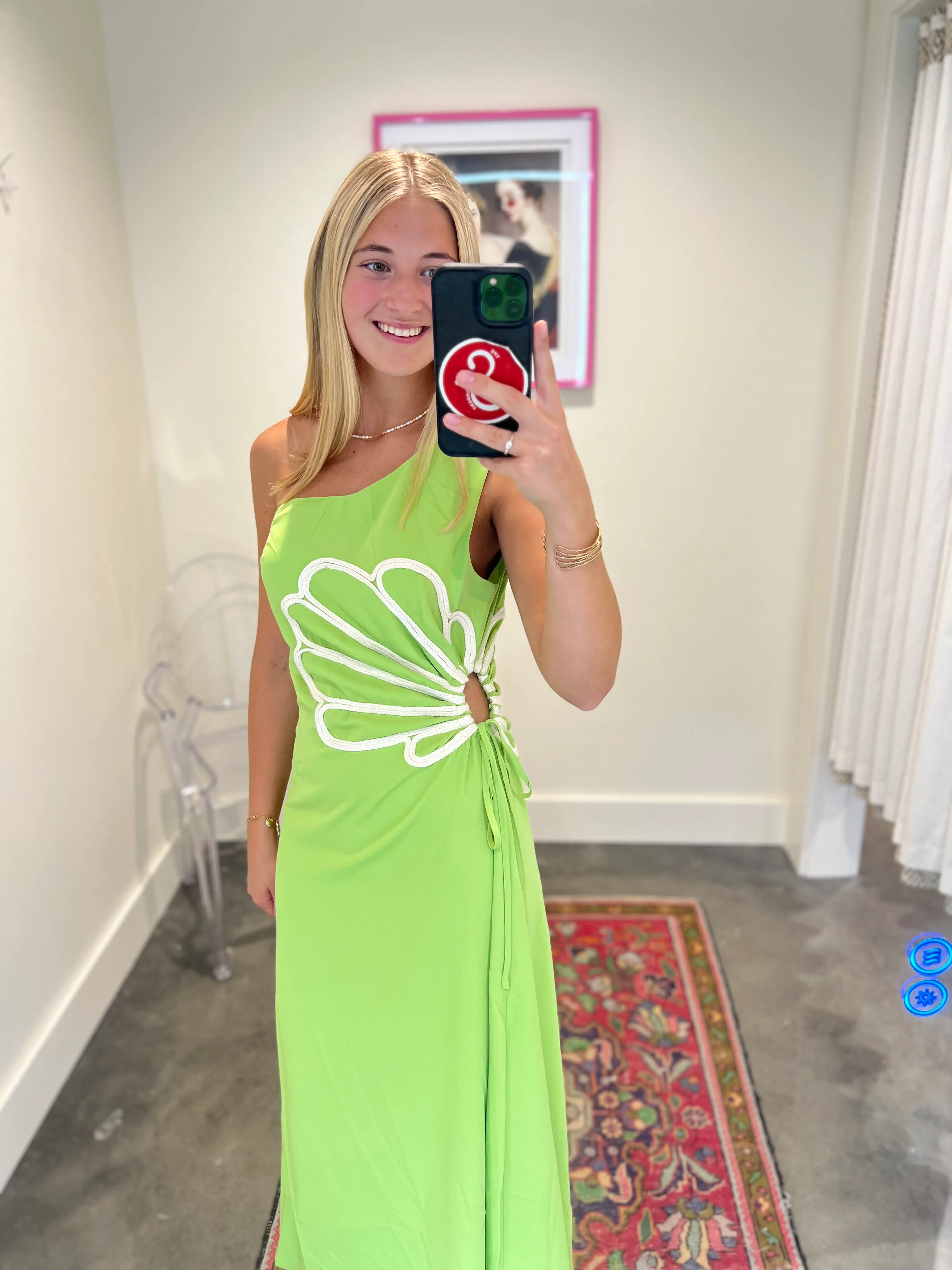 Virelle Petal Wave One-Shoulder Maxi Dress - Image 2