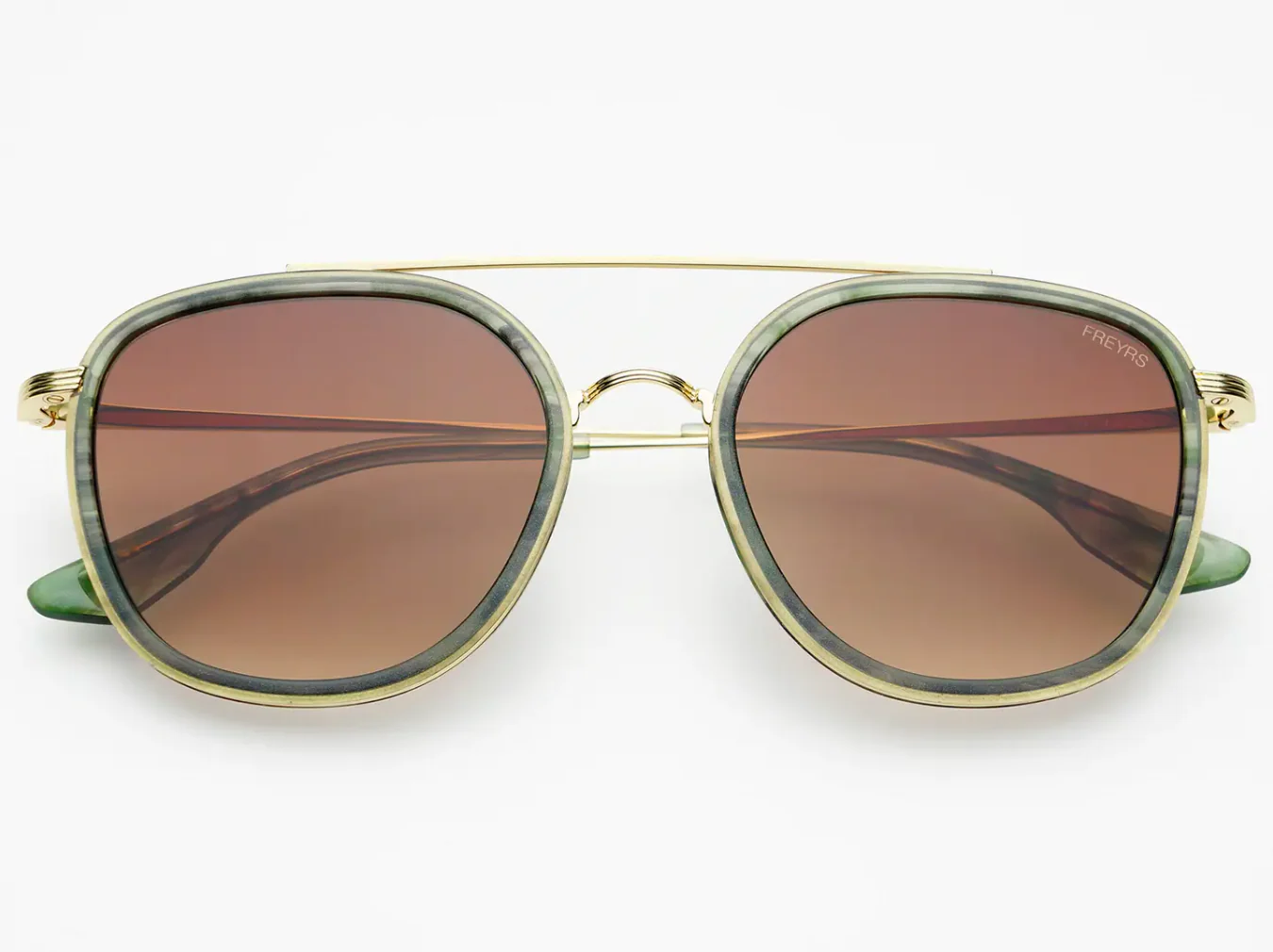 Weston Acetate Round Unisex Sunglasses - Pink Pearl | Brown - Image 5