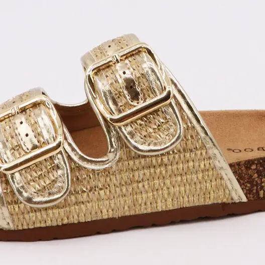 Bamboo Double Buckle Sandals - Image 5