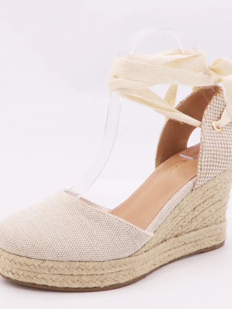 Espadrille Lace Up Wedges - Image 6